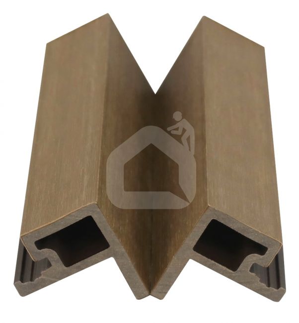 WPC fasādes sānu nobeiguma profils MIKKO, 49×49×3600 mm (dažādas krāsas)