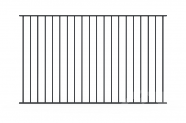 Metāla žogs 20x20 stieņi, 1500mm x 2500mm (slēgts)