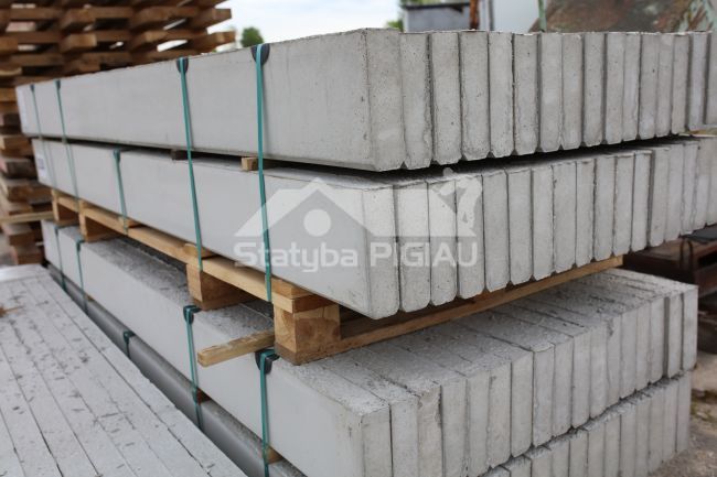 Pasēta, betona, gluda 2500x200x60mm