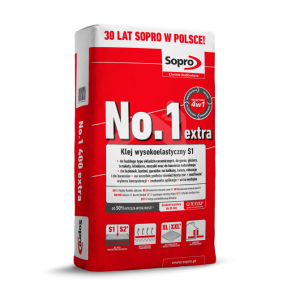 Flīžu līme Sopro Nr. 1 400 extra, 22,5 kg