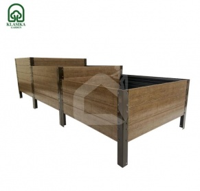GPPS modulārā paaugstinātā dobe KLASIKA Woodlook (kāpnes)