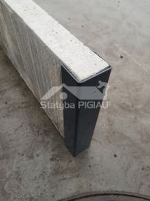 Цоколь забора, гладкий, бетонный 2500x300x60xmm, Белый