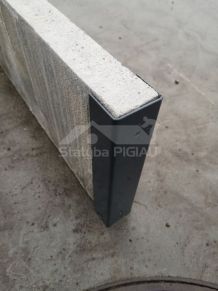 Pasēta, betona, gluda 2500x200x40 mm