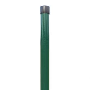 Žoga stabs, apaļš, ø48 mm, H2,5 m, siena: 1,2 mm, ZN + RAL
