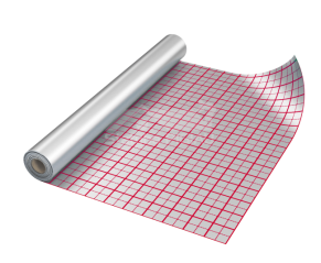 Grīdas plēve Eurovent ALUFLOOR 110 gr. / M², 1,0 m. X 50 m. = 50 m²