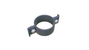 Skava apaļajam stabam, ø48 mm. Taisna, tērauda