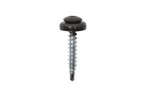 Pusapaļa pašvītņojoša skrūve ar krāsu, ar blīvi 4.8x35, Torx