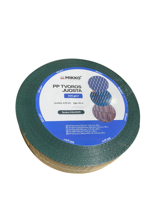 Segmentālā žoga lente MIKKO 47,5mmx35m, 550 g/m2