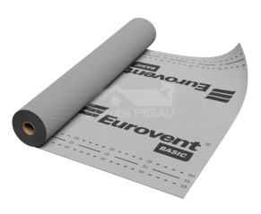 Difūzijas plēve Eurovent CLASSIC 120 gr./m², 1,5 m. x 50 m. = 75 m²