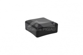 Vāciņš stabam 80x80 mm, PVC, melns