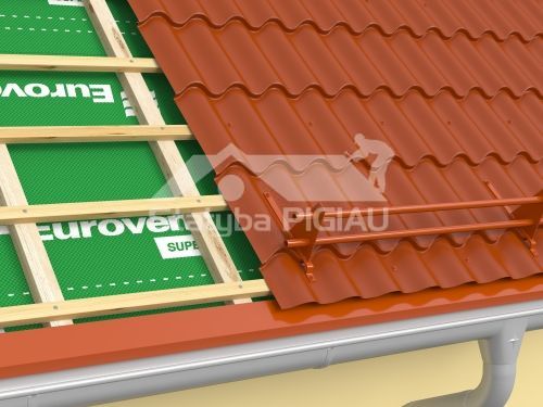Turētājs sniega barjerai FIX TUBE METAL 350
