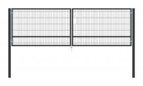 Vārti, 5 mm segmenta pildījums, divviru ar Locinox, 4000x1200 mm