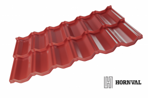 Metāla dakstiņu moduļa jumts Flamenco H2, Super Gloss
