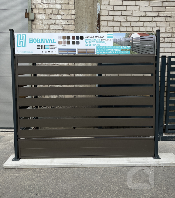 Moduļu žoga segments 1500x2000 mm, HORNVAL