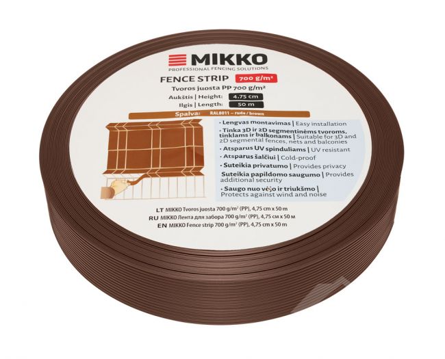 Žogu segmenta lente MIKKO 47,5 mm x 50 m, 700 g/m²