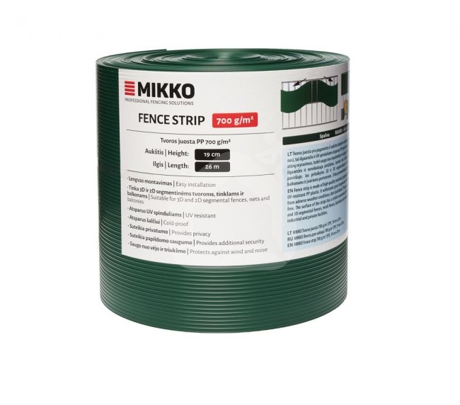 Žoga segmentu lente MIKKO 190 mm x 26 m, 700 g/m²
