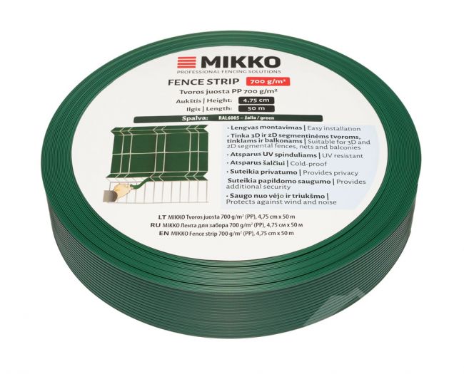 Žogu segmenta lente MIKKO 47,5 mm x 50 m, 700 g/m²