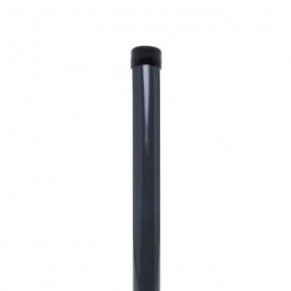 Столб для забора, круглый, ø48 мм, H2,0 м, стенка: 1,3 мм, ZN + RAL