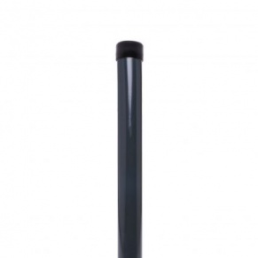 Žoga stabs, apaļš, ø48 mm, H2,5 m, siena: 1,2 mm, ZN + RAL