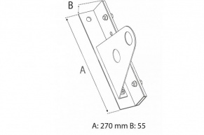 Kronšteins sniega barjerai Eurovent FIX TUBE METAL FLAT