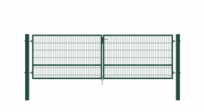 Vārti, 5 mm segmenta pildījums, divviru ar Locinox, 4000x1700 mm