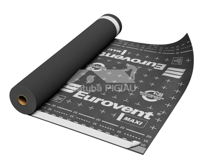 Difuzijas plēve Eurovent MAXI 140 gr./m², SK2 (lipīgās malas), 1,5 m. x 50 m. = 75 m²