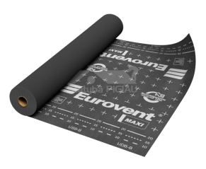 Difūzijas plēve Eurovent MAXI 140 gr./m², 1,5 m. x 50 m. = 75 m²