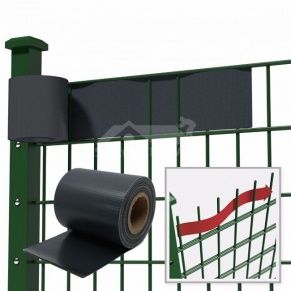 Žoga segmentu lente MIKKO 190 mm x 35 m + 28 gab. turētāji (450 g/m²), PVC