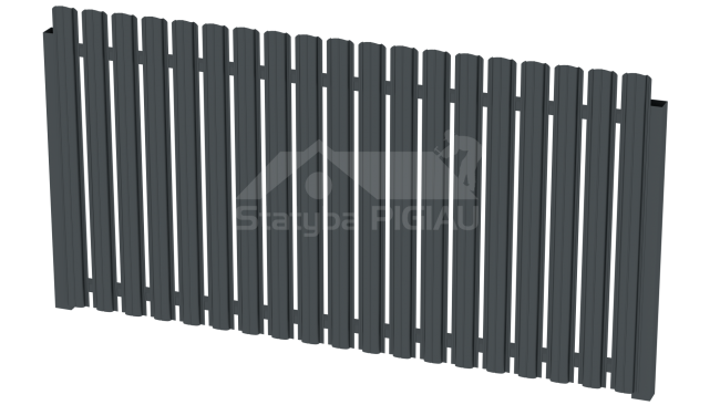 Horizontalais Profils 20x40 mm, L2.0 m., siena:1.3 mm