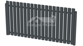 Горизонтальный профиль20x40 mm, L2.5 m., стенка:1.3 mm