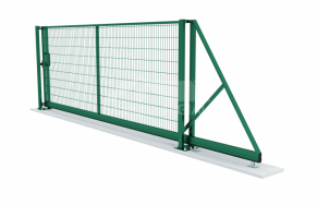 Раздвижные секционные ворота с 2D заполнением, 4000x1500 мм