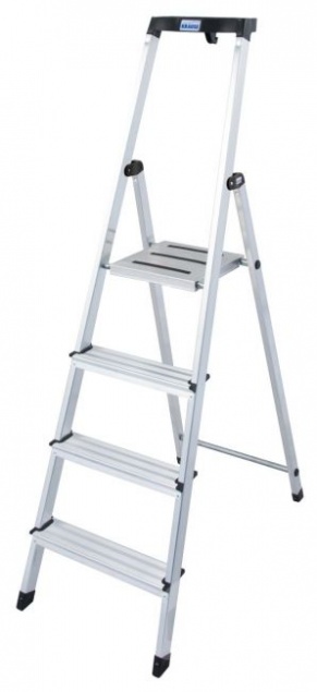 Alumīnija kāpnes SAFETY (4 pakāpieni) 126320