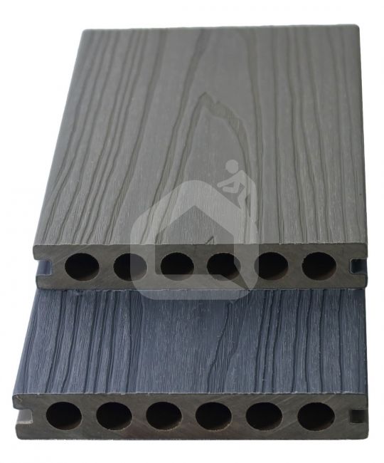 WPC terases dēļi ar apaļām dobumiem MIKKO, 23×140×3600 mm (dažādas krāsas)