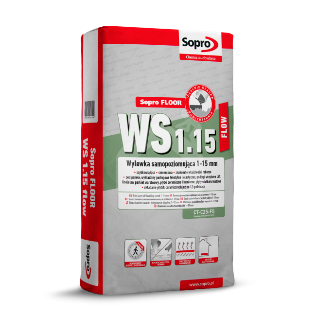Sopro FLOOR WS 1.15 plūsmas pašizlīdzinošā java