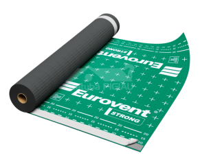 Difūzijas plēve Eurovent STRONG 160 gr./m², SK2 (Lipīgas malas), 1,5 m. x 50 m. = 75 m²