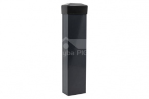 Vāciņš stabam 100x100 mm, PVC, melns