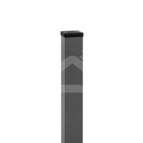 Žoga stabs 80x80 mm, H 3,0 m, sienas biezums: 2,0 mm, ar PVC stiprinājumu.