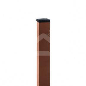 Žoga stabs 80x80 mm, H2,5 m, sienas biezums 2,0 mm, ar PVC turētāju