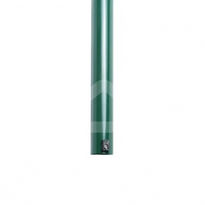 Apaļš žoga stabs, Ø48 mm, H 2,5 m, (sienas biezums 1,2 mm), ar PVC stiprinājumu.