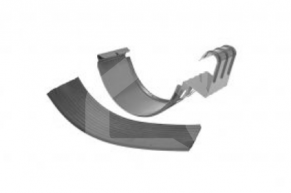 125 mm teknes savienojums ar GUMIJU (plats), STRUGA