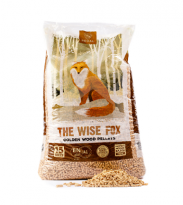 Kokskaidu granulas The Wise Fox, 6 mm, 15 kg (privātpersonām)