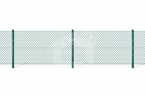 Apaļš žoga stabs, Ø48 mm, H 2,5 m, (sienas biezums 1,2 mm), ar PVC stiprinājumu.