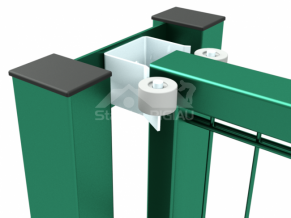 Раздвижные секционные ворота с 2D-заполнением, 4000x1200 мм