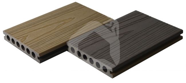 WPC terases dēļi ar apaļām dobumiem MIKKO, 23×140×3600 mm (dažādas krāsas)