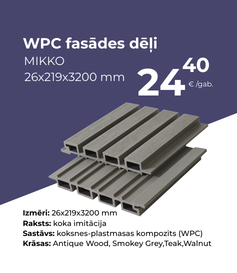 WPC fasādes apšuvums