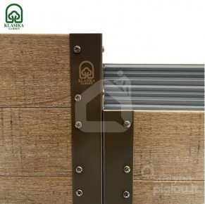 GPPS modulārā paaugstinātā dobe KLASIKA Woodlook (kāpnes)