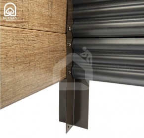 GPPS modulārā paaugstinātā dobe KLASIKA Woodlook (kāpnes)