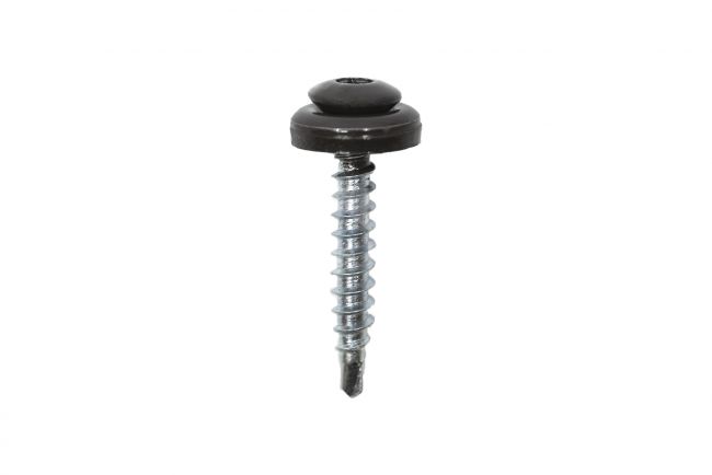 Pusapaļa pašvītņojoša skrūve ar krāsu, ar blīvi 4.8x35, Torx