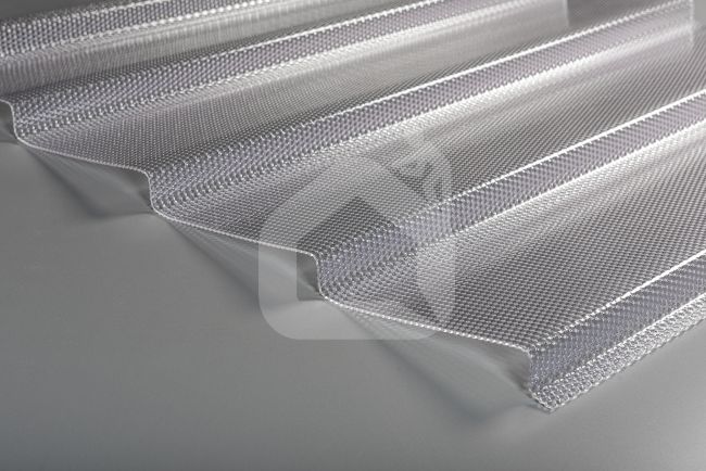 MK PC DIAMOND TILE EFFECT polikarbonāta flīžu pārklājums, 9°, caurspīdīgs, 4, 6 m