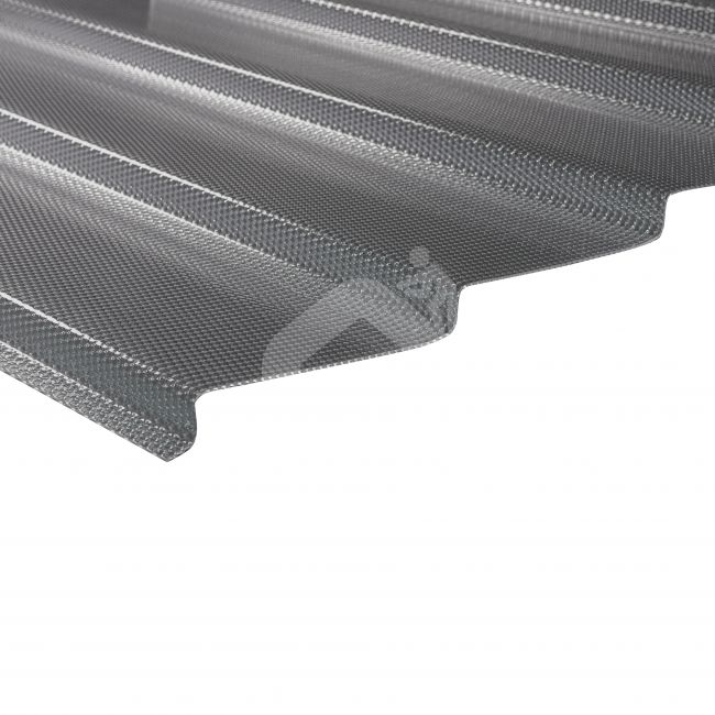 MK PC DIAMOND TILE EFFECT dakstiņu imitācijas polikarbonāta pārklājums, 9°, pelēks, 4, 6 m